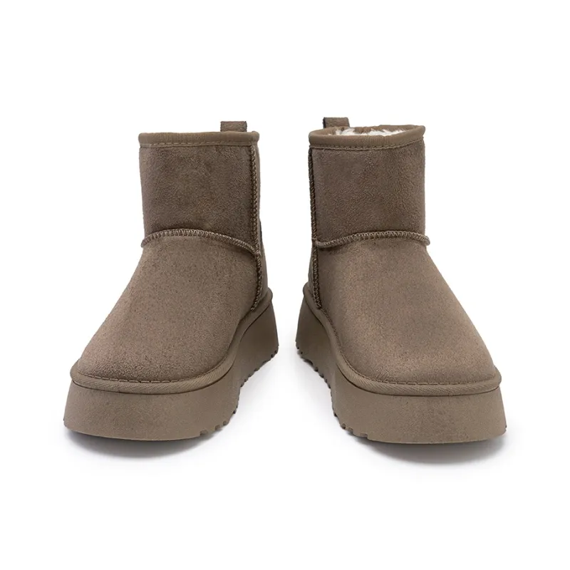 CVOJOO Warm And Wear Resistant Short Snow Boots Women's-13