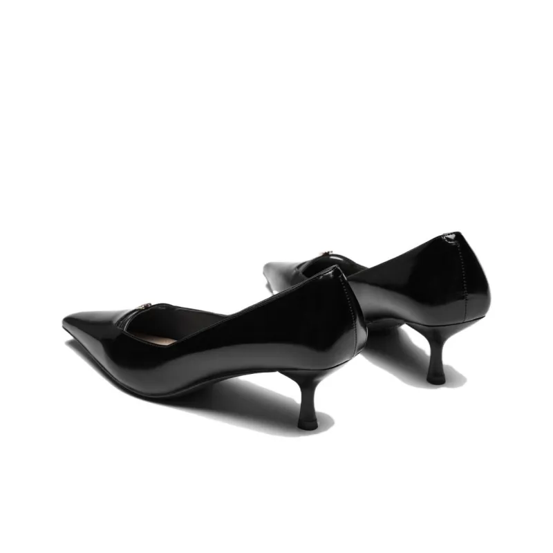 73Hours Urban Freedom Slim Heel High Heels Women's Coffee/Black Ecru-3