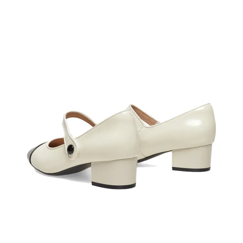 BASTO Block Heel High Heels 4cm Women's-7