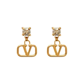 Valentino VLogo Signature Crystal embellished Earrings
