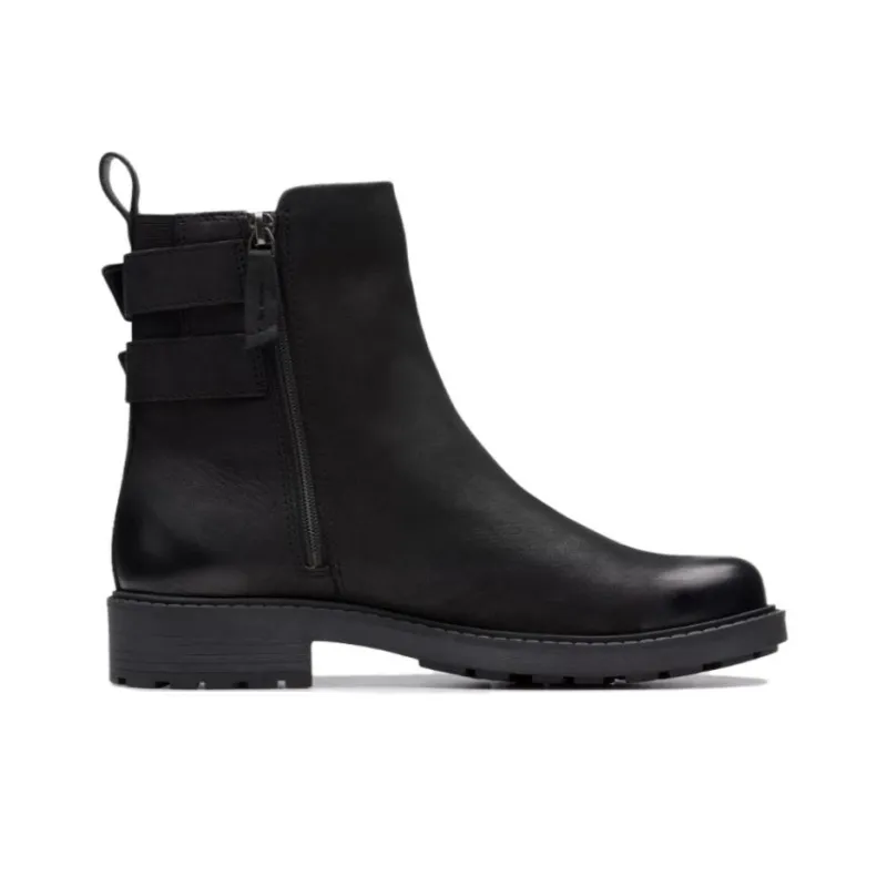Clarks Ankle Boots Women's Black-1