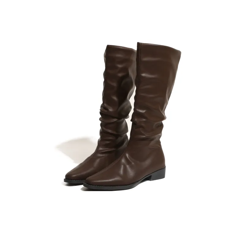 LXVB Slouch Boots Knee-high Boots 3cm Women's-22