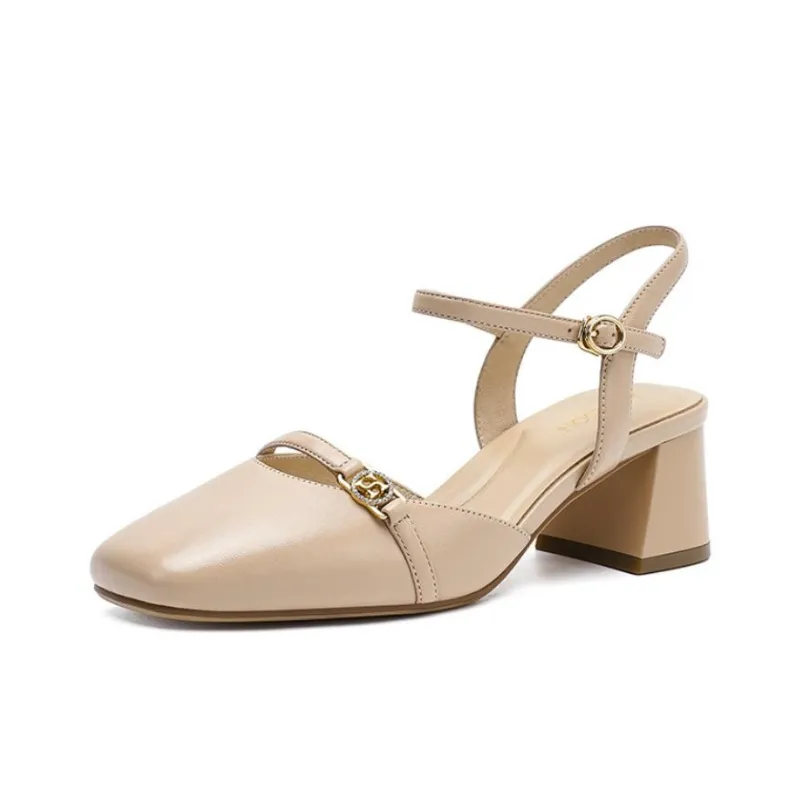 HARSON Chunky Heel High Heels 5.8cm Women's-4