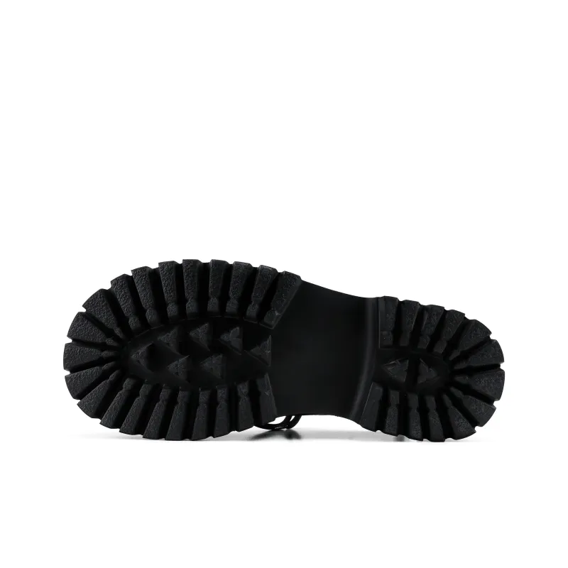 HANQIAORIJI Future Series Wear Resistant Height Increasing Low Top Casual Shoes Unisex Black-7