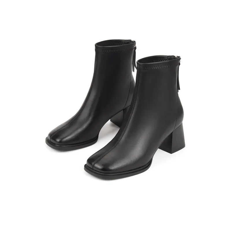 Me&Ce Ankle Boots Women's Black/White/Brown-5