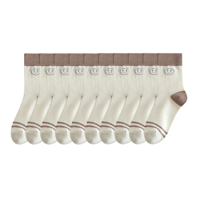 Lan Miao Mid Calf Socks Women's 10 Pack-7