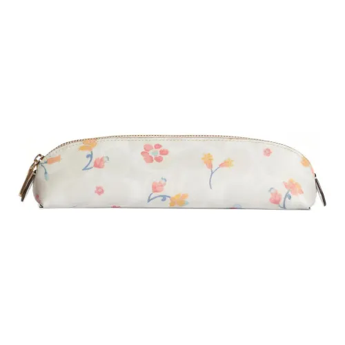 COACH Pencil Case Makeup Bags White