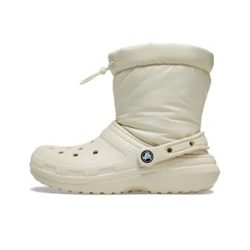 Crocs Classic Lined Neo Puff Boots 'Beige' Women's