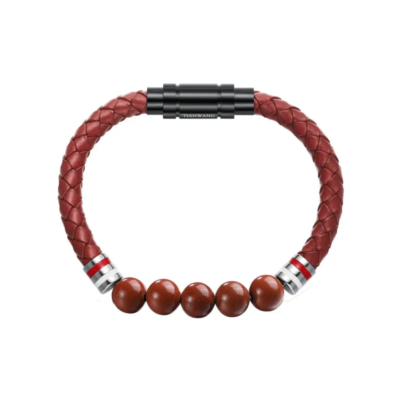 TIANWANG Agate Beaded Bracelet, Patchwork Beads Fortune Bracelet Unisex-6