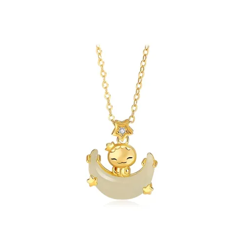 DVNRR Chalcedony Necklaces Women's