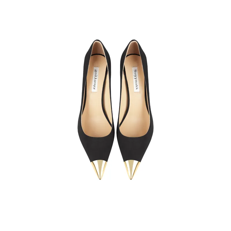 Suyymakk Slim Heel High Heels Women's Black-2