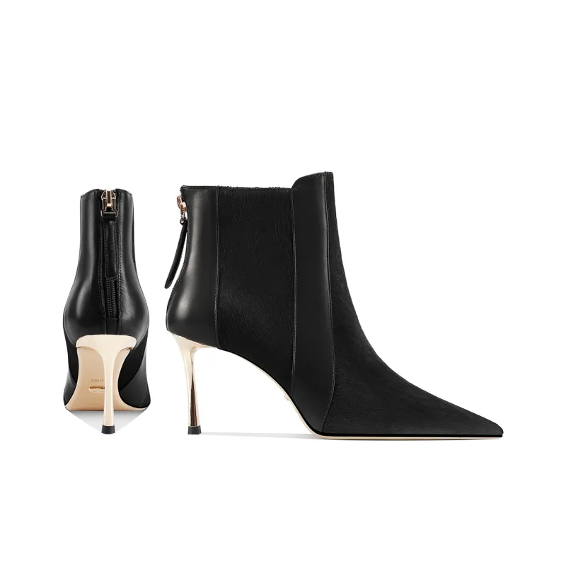 Shesrim Ankle Boots Women's Black/Coffee-3