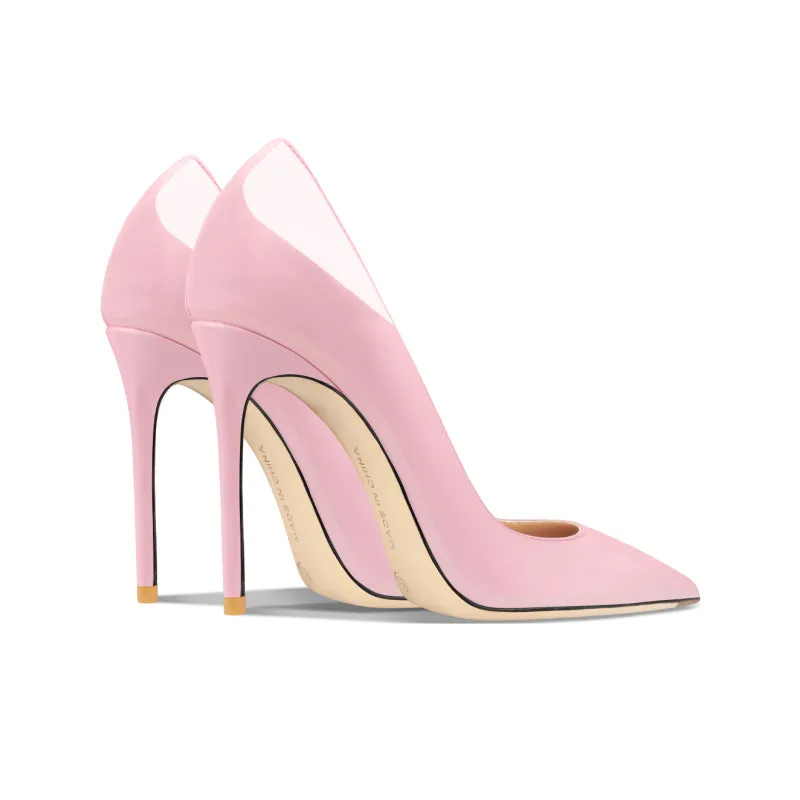 Suyymakk Slim Heel High Heels Women's Light Pink-3