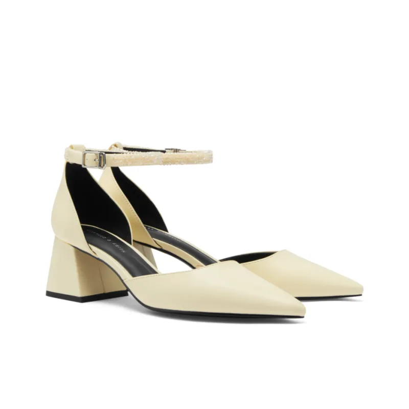 CHARLES&KEITH Chunky Heel High Heels 5.5cm Women's-4