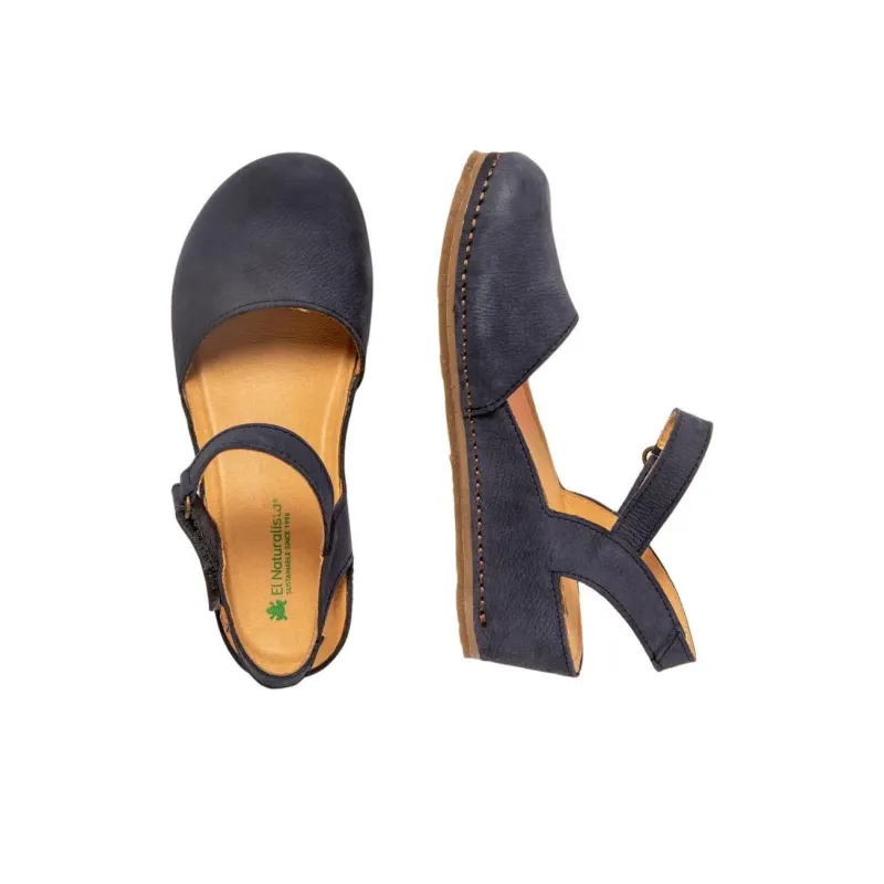 El Naturalista Picual Wedge Heel High Heels 5cm Women's Marine Blue-2