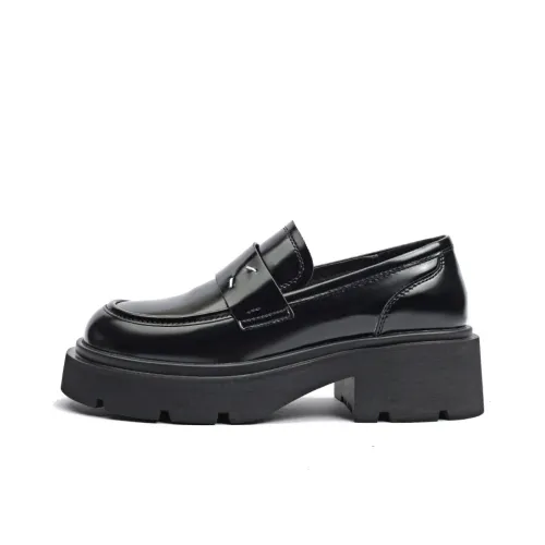 CENTRAL&KITTY Chunky Heel Platform Loafers 5.5cm Women's
