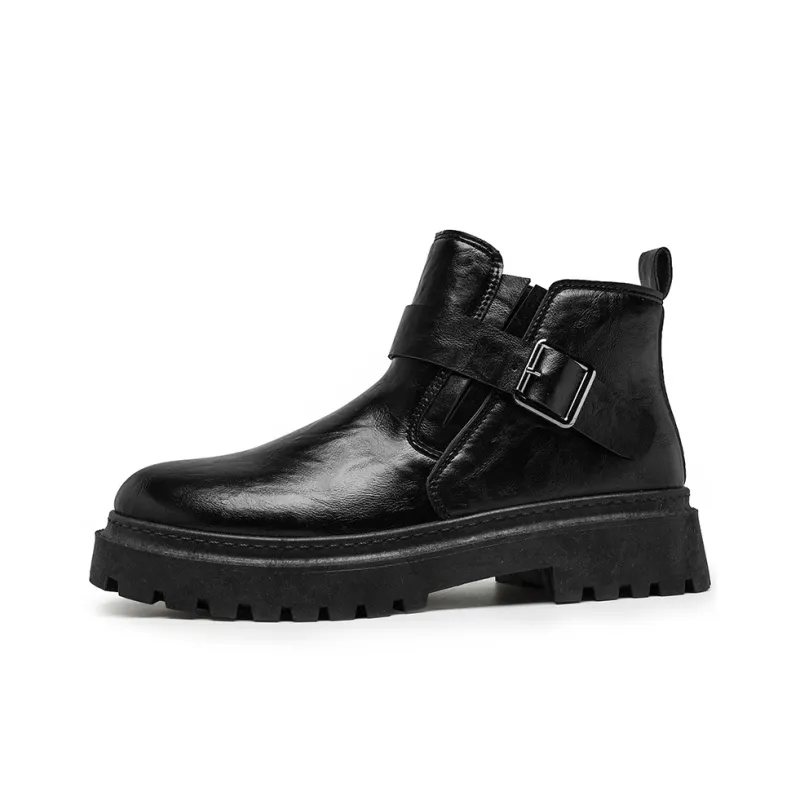 Bull charm Ankle Boots Men Black/Brown-0