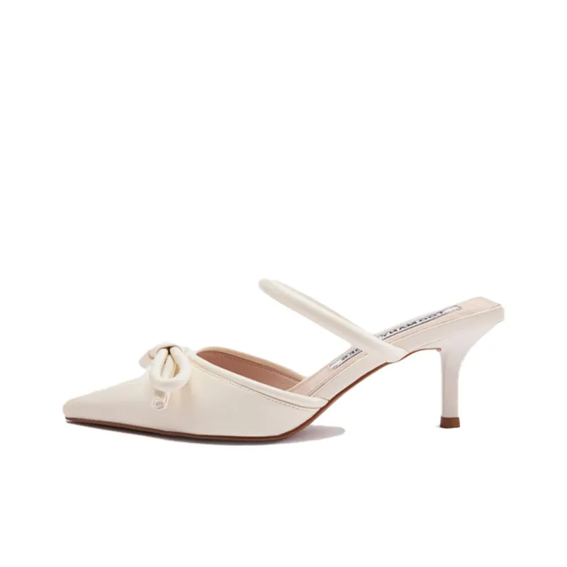 TOOMANYSHOES Auspicious Peach Blossom Slim Heel High Heels 6.5cm Women's-4