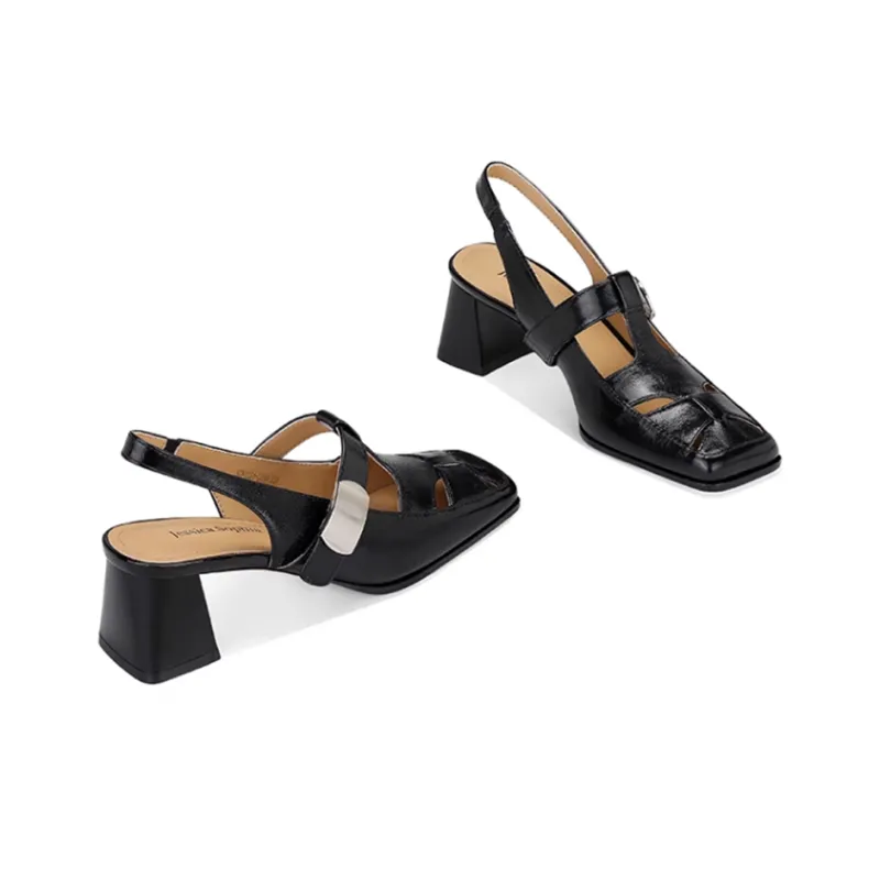 JESSICA SOPHIA Chunky Heel High Heels 4cm Women's-1