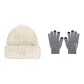 White Cap+Heather Gray Glove