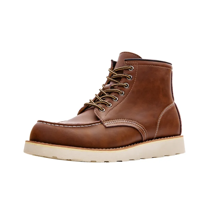 MADEN 875 Ankle Length Martin Boot Men's Beeswax Color-1
