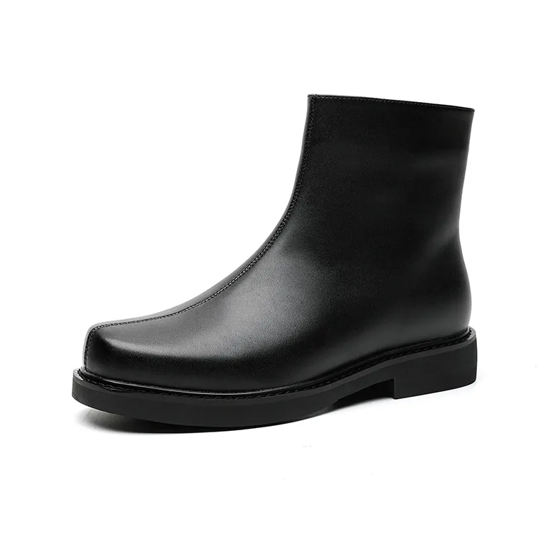 Chi Wolf Ankle Boots Men's Black-0