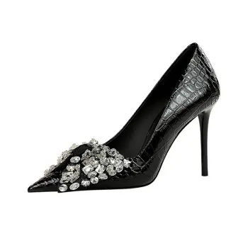 BIGTREE Slim Heel High Heels 10cm Women's