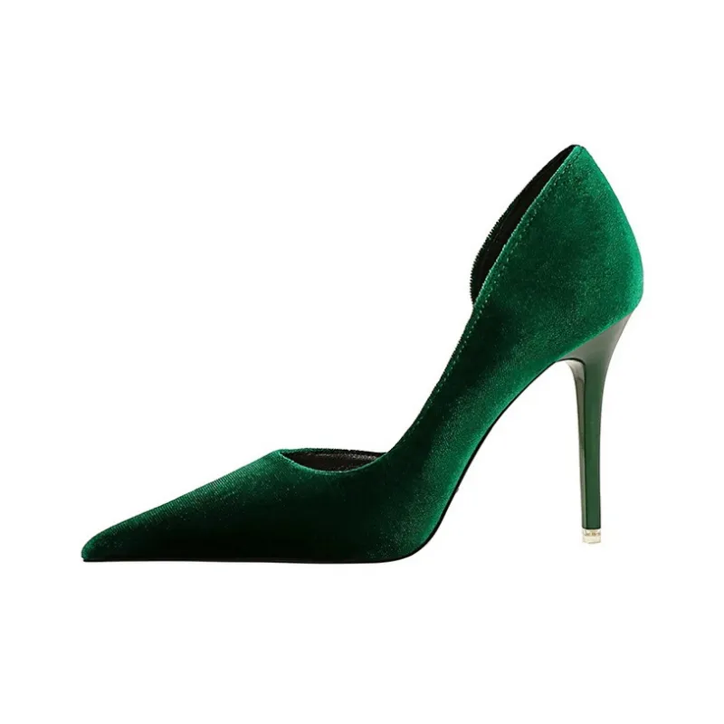 BIGTREE Slim Heel High Heels 10.5cm Women's-0
