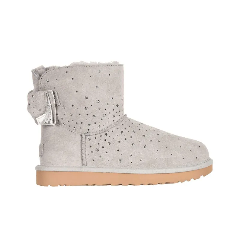 UGG Classic Mini Stargirl Bow Port 'Grey' Women's-1