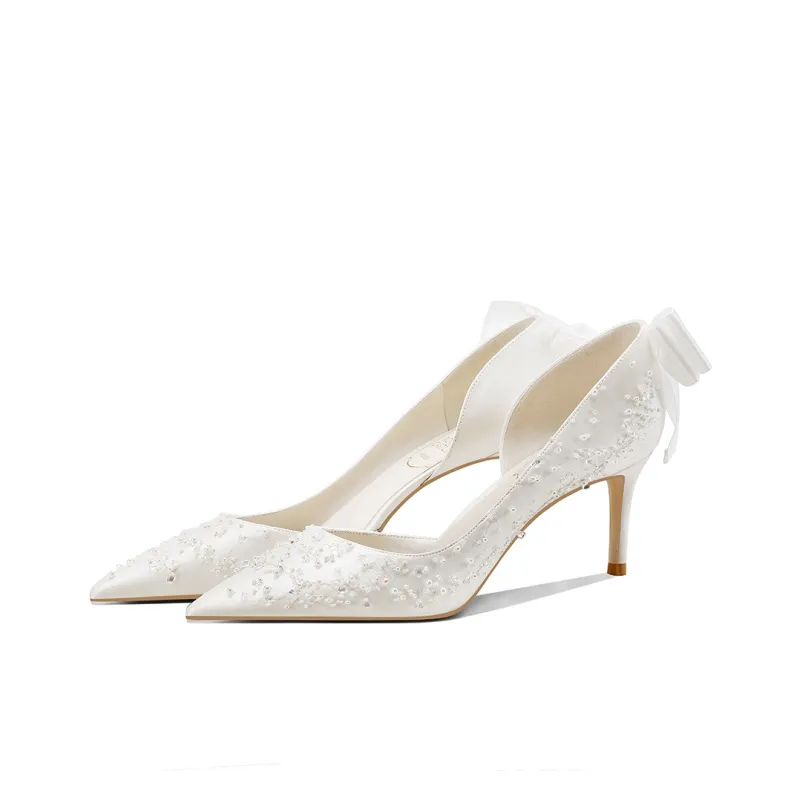 ROSE CASTLE High Heels Women's White-3