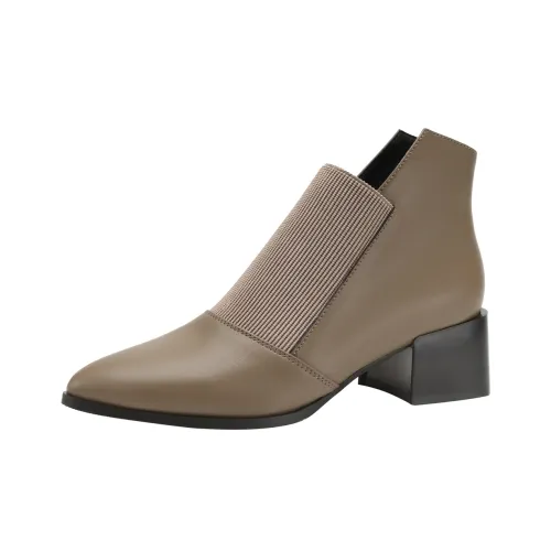 SAFIYA Ankle Boots Women's Khaki/Black