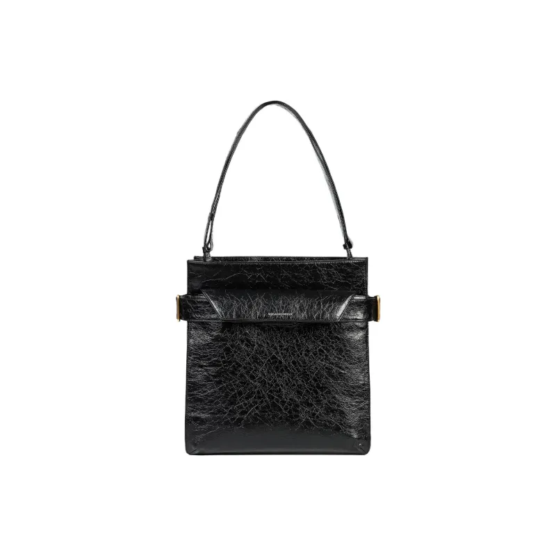 ROSA HERMOSO Cow Leather Laptop Bag, Portable Crossbody Bag, Shoulder Bag Regular Unisex Black-2