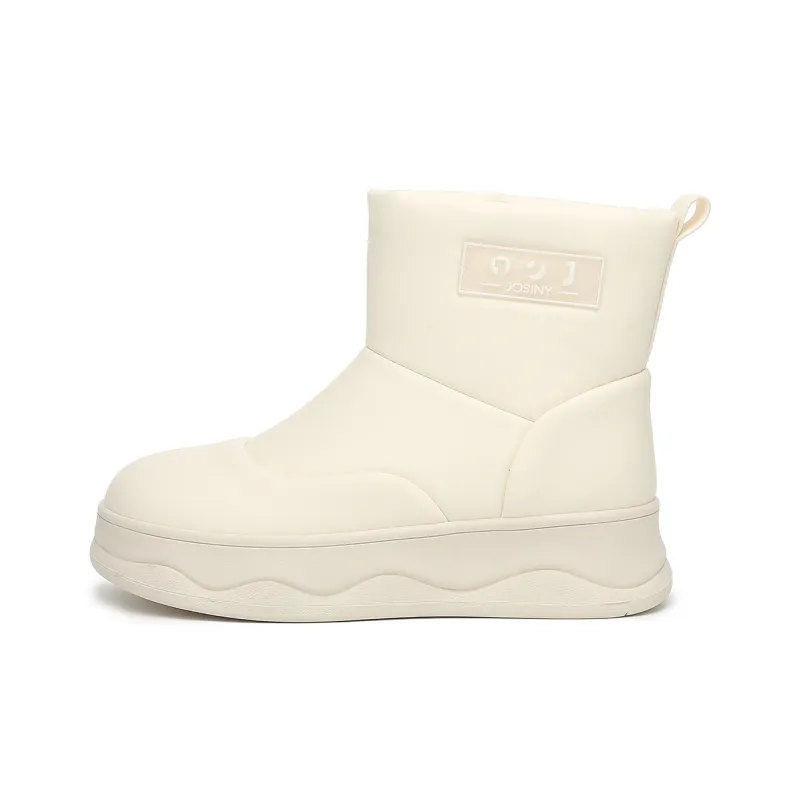 JOSINY Snow Boots Women's White/Black-4