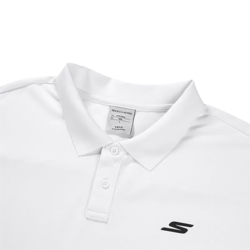 Skechers Polo Shirt Men's Bright White-1