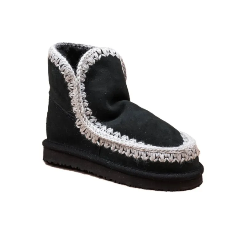 K.D.KENAZ Short Snow Boots Women's Black-3