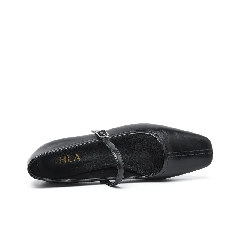 HLA Block Heel High Heels 3cm Women's-11