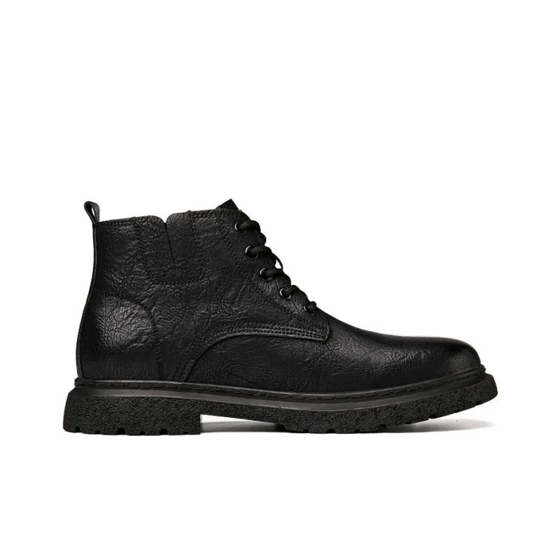 Wen Nai Ankle Boots Men Black/Khaki-13