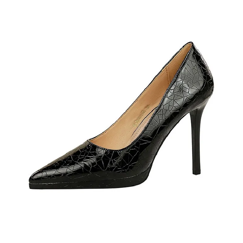 BIGTREE Slim Heel High Heels Women's-2