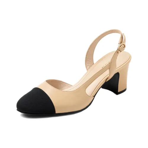 PT'SON Chunky Heel High Heels Women's