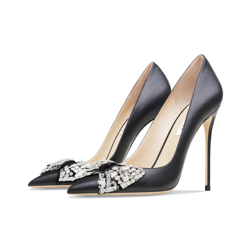 Suyymakk Slim Heel High Heels Women's Black-4