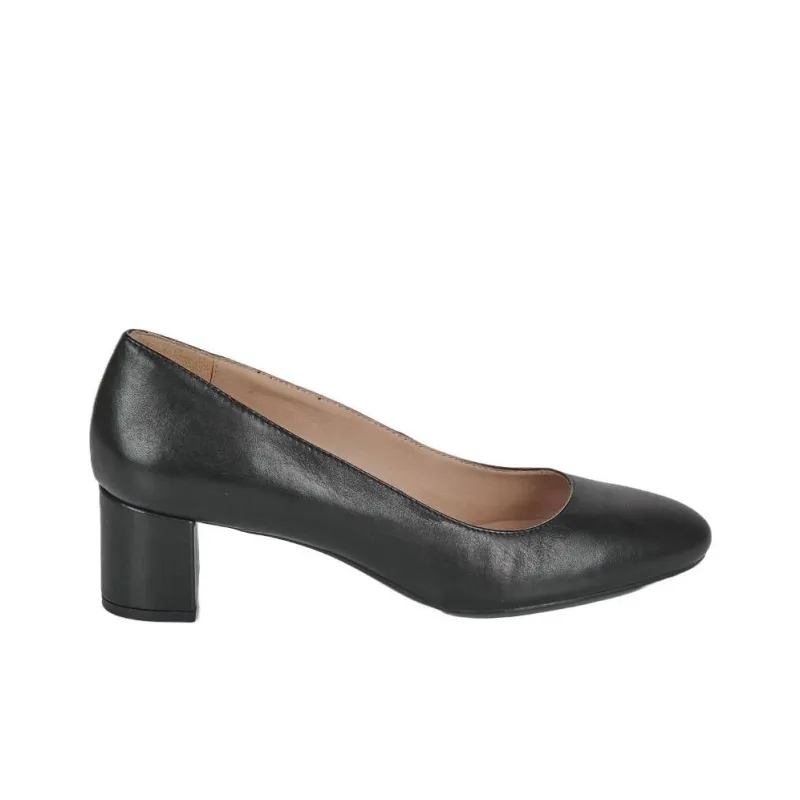 GEOX Chunky Heel High Heels 5.5m Women's Black-1