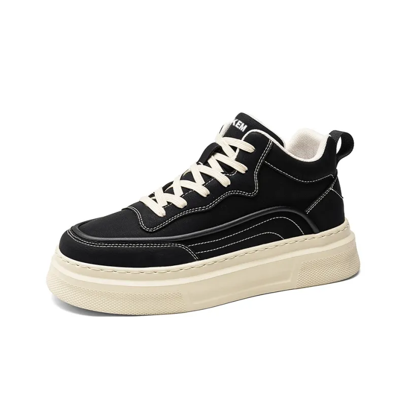 JKEM Anti-Slip And Wear-Resistant Height Increasing High-Top Skateboard Shoes Men's-1