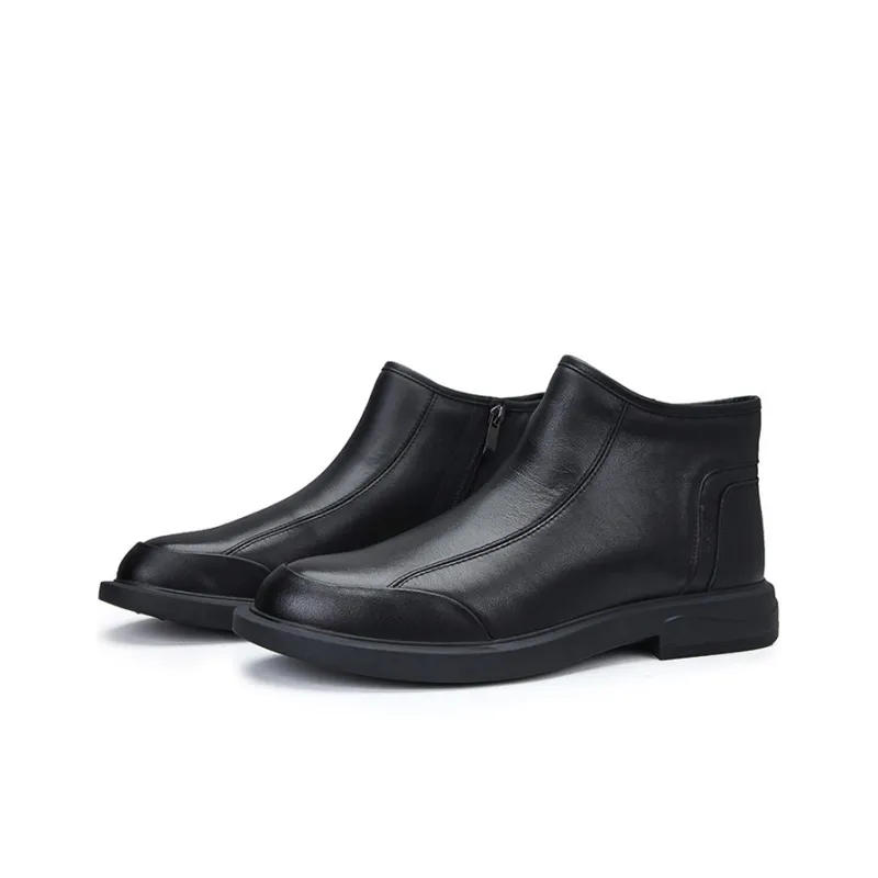 YEDANI Ankle Boots Men Black-2