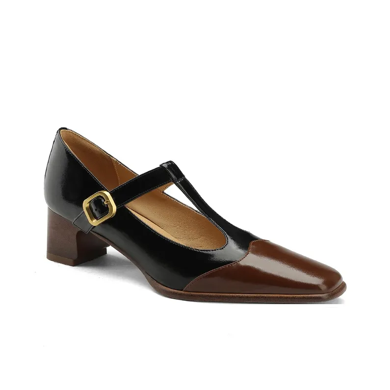 Naiyee High Heels Women's Black/White, Apricot-4