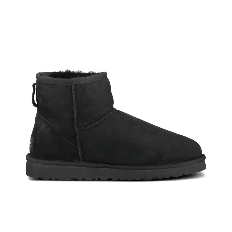UGG CLASSIC MINI Snow Boots Women's Low Top Black-1
