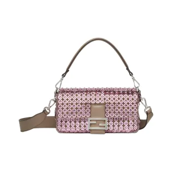 FENDI Baguette Polyester Baguette Bag, Portable Crossbody Bag, Shoulder Bag Women's Pink