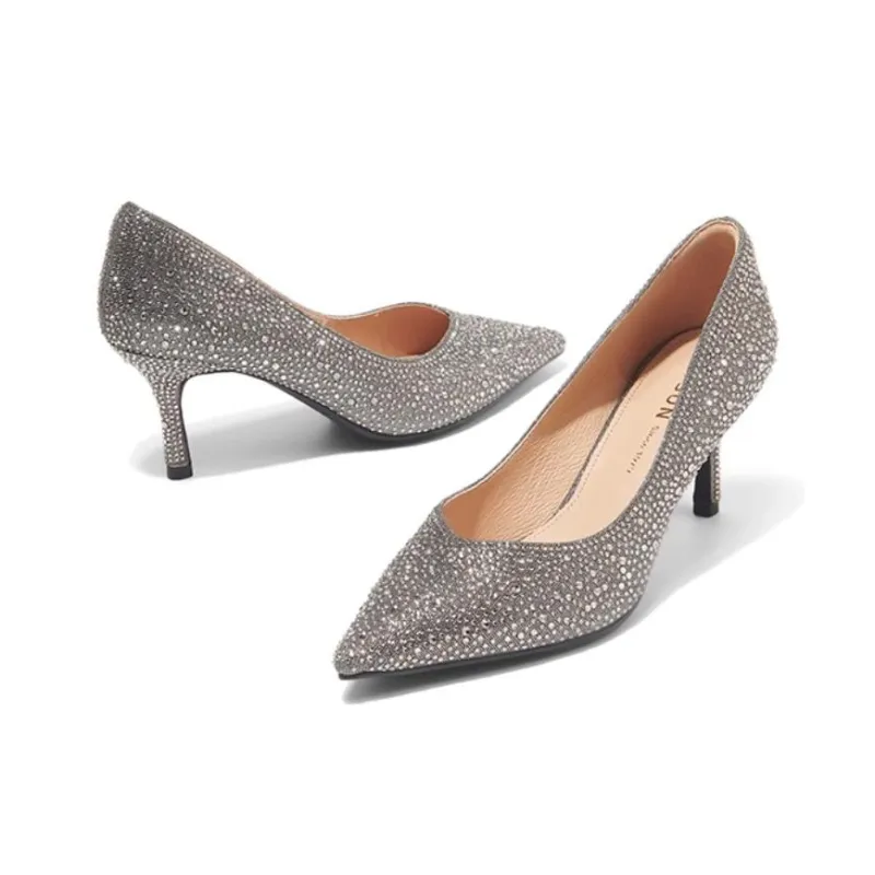 PT'SON Slim Heel High Heels 7cm Women's-1