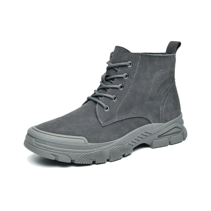 HLA Ankle Boots Men Black/Gray-1