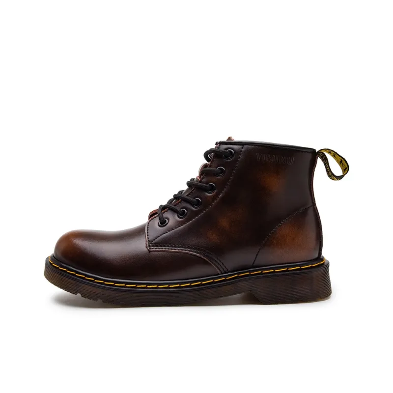 Eminu Martin Boots Unisex Brown/Burgundy-20