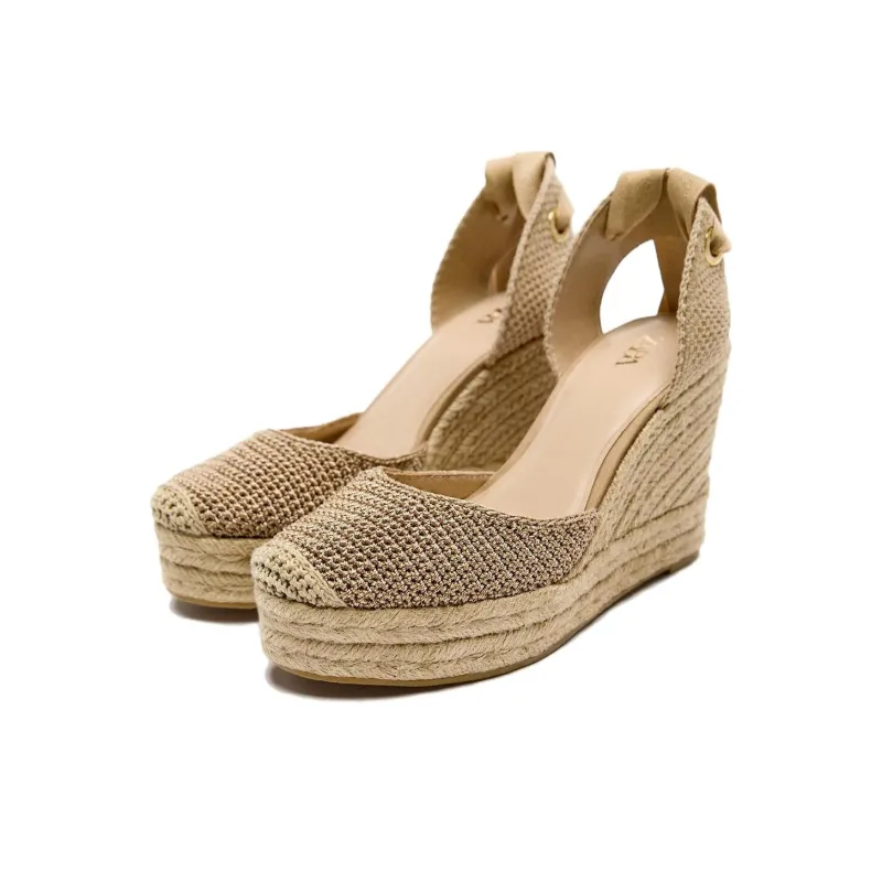ZARA Wedge Heel High Heels Women's Brown-1